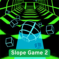 The speed of the gameplay in Slope 2 constantly changes